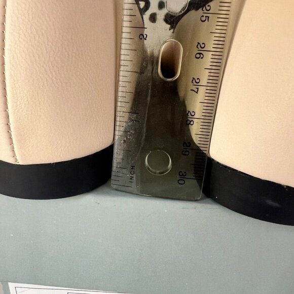 C Paravano Beige Black Flats Leather Ballerina flats Size 6.5 - Picture 12 of 15